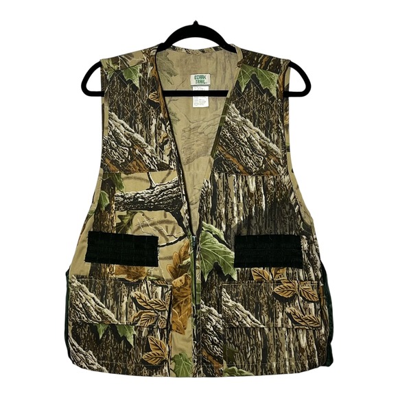 Ozark Trail Other - Ozark Trail Mens Small Realtree Camo Hunting Vest Zip Front Game Bag Shell Loops
